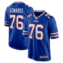 David Edwards Buffalo Bills Game Jersey - Royal