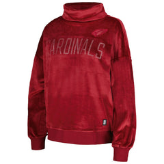 Arizona Cardinals DKNY Sport Women's Deliliah Rhinestone Funnel Neck Pullover Sweatshirt