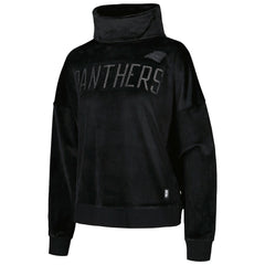 Carolina Panthers DKNY Sport Women's Deliliah Rhinestone Funnel Neck Pullover Sweatshirt