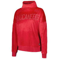 Tampa Bay Buccaneers DKNY Sport Women's Deliliah Rhinestone Funnel Neck Pullover Sweatshirt