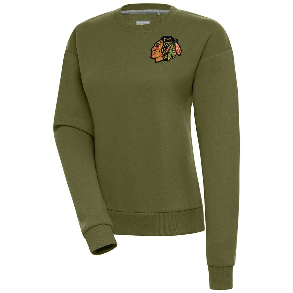 Chicago Blackhawks Antigua Women's Victory Pullover Sweatshirt For Sale