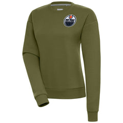 Edmonton Oilers Antigua Women's Victory Pullover Sweatshirt Discount