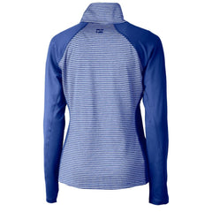 Chicago Cubs Cutter & Buck Women's DryTec Forge Tonal Stripe Half-Zip Top | MLB Shop
