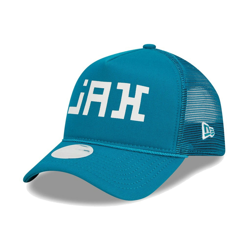 Jacksonville Jaguars New Era Women's McGee Trucker 9FORTY Adjustable Hat