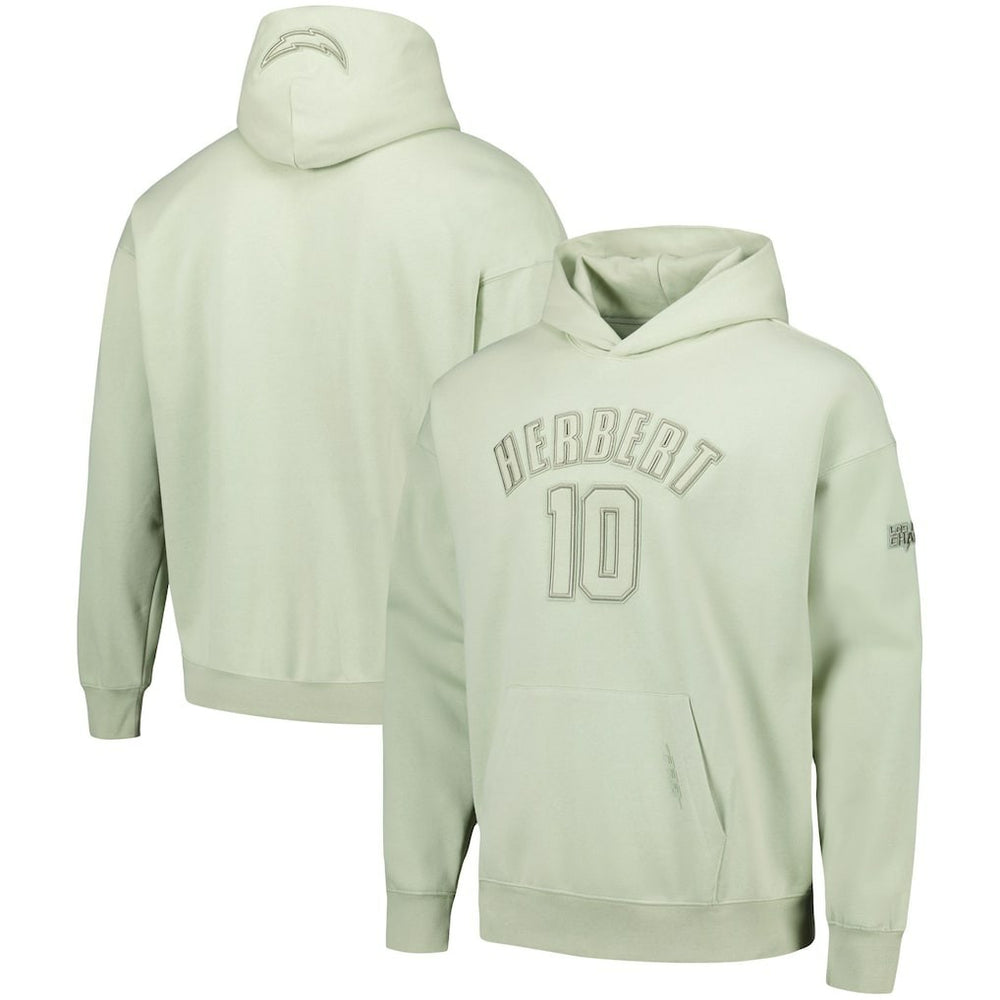 Los Angeles Chargers Justin Herbert Pro Standard Player Name & Number Pullover Hoodie