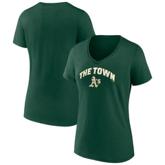 Athletics Women's Hometown Hella Good V-Neck T-Shirt | MLB Outlet