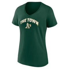Athletics Women's Hometown Hella Good V-Neck T-Shirt | MLB Outlet