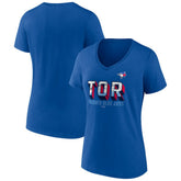 Toronto Blue Jays Women's Hometown In The 416 V-Neck T-Shirt | MLB For sale