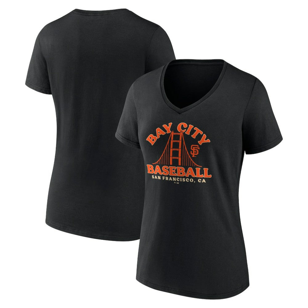 San Francisco Giants Women's Hometown Bay City Baseball V-Neck T-Shirt | MLB Near me