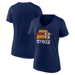 Houston Astros Women's Hometown Throwback Stros V-Neck T-Shirt | MLB Shop
