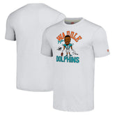 Miami Dolphins Jaylen Waddle Homage Unisex Caricature Player Tri-Blend T-Shirt