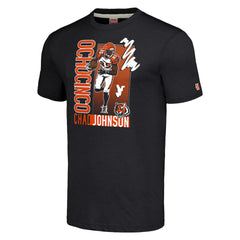 Cincinnati Bengals Chad Johnson Homage Unisex Caricature Retired Player Tri-Blend T-Shirt