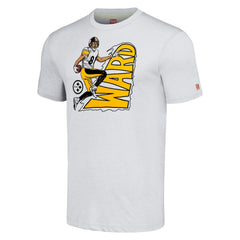Pittsburgh Steelers Hines Ward Homage Unisex Caricature Retired Player Tri-Blend T-Shirt