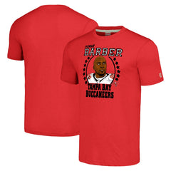 Tampa Bay Buccaneers Ronde Barber Homage Unisex Caricature Retired Player Tri-Blend T-Shirt