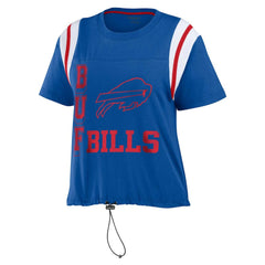 Buffalo Bills WEAR by Erin Andrews Women's Cinched Colorblock T-Shirt