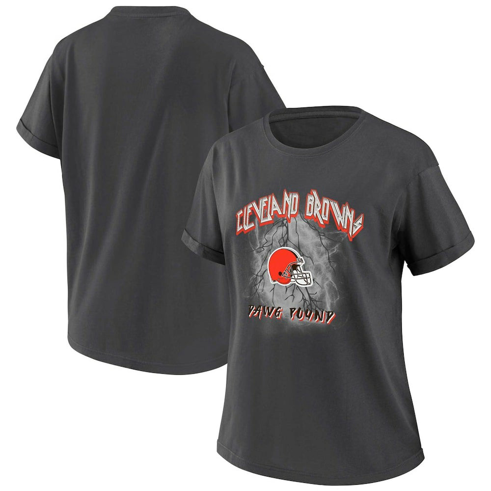Cleveland Browns WEAR by Erin Andrews Women's Boyfriend T-Shirt