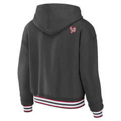 Tampa Bay Buccaneers WEAR by Erin Andrews Women's Lace-Up Pullover Hoodie
