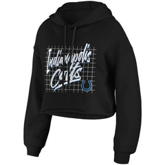 Indianapolis Colts WEAR by Erin Andrews Women's Domestic Cropped Pullover Hoodie