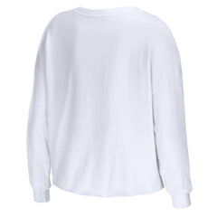 Los Angeles Rams WEAR by Erin Andrews Women's Domestic Cropped Long Sleeve T-Shirt
