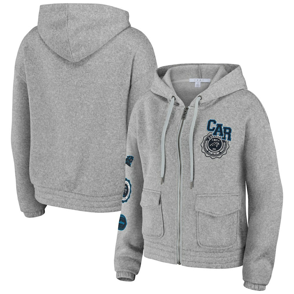 Carolina Panthers WEAR by Erin Andrews Women's Full-Zip Hoodie
