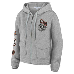 Cincinnati Bengals WEAR by Erin Andrews Women's Full-Zip Hoodie