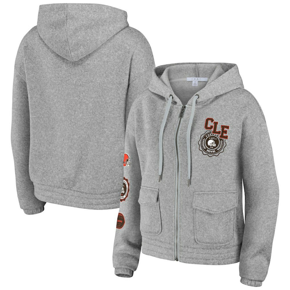 Cleveland Browns WEAR by Erin Andrews Women's Full-Zip Hoodie