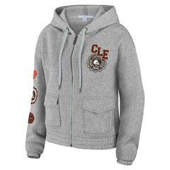 Cleveland Browns WEAR by Erin Andrews Women's Full-Zip Hoodie