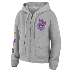 Minnesota Vikings WEAR by Erin Andrews Women's Full-Zip Hoodie