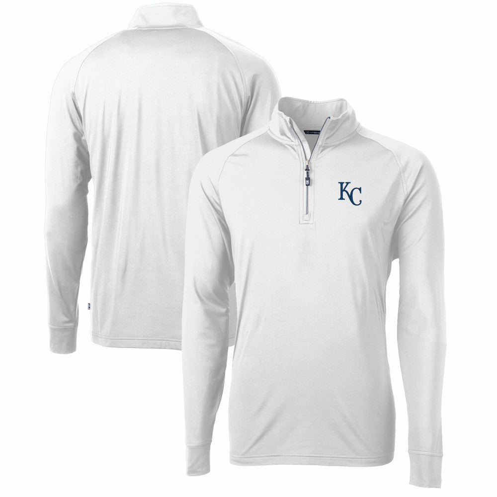 Kansas City Royals Cutter & Buck Adapt Eco Knit Stretch Recycled Quarter-Zip Pullover Top | MLB Online