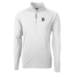 Detroit Tigers Cutter & Buck Adapt Eco Knit Stretch Recycled Quarter-Zip Pullover Top | MLB New