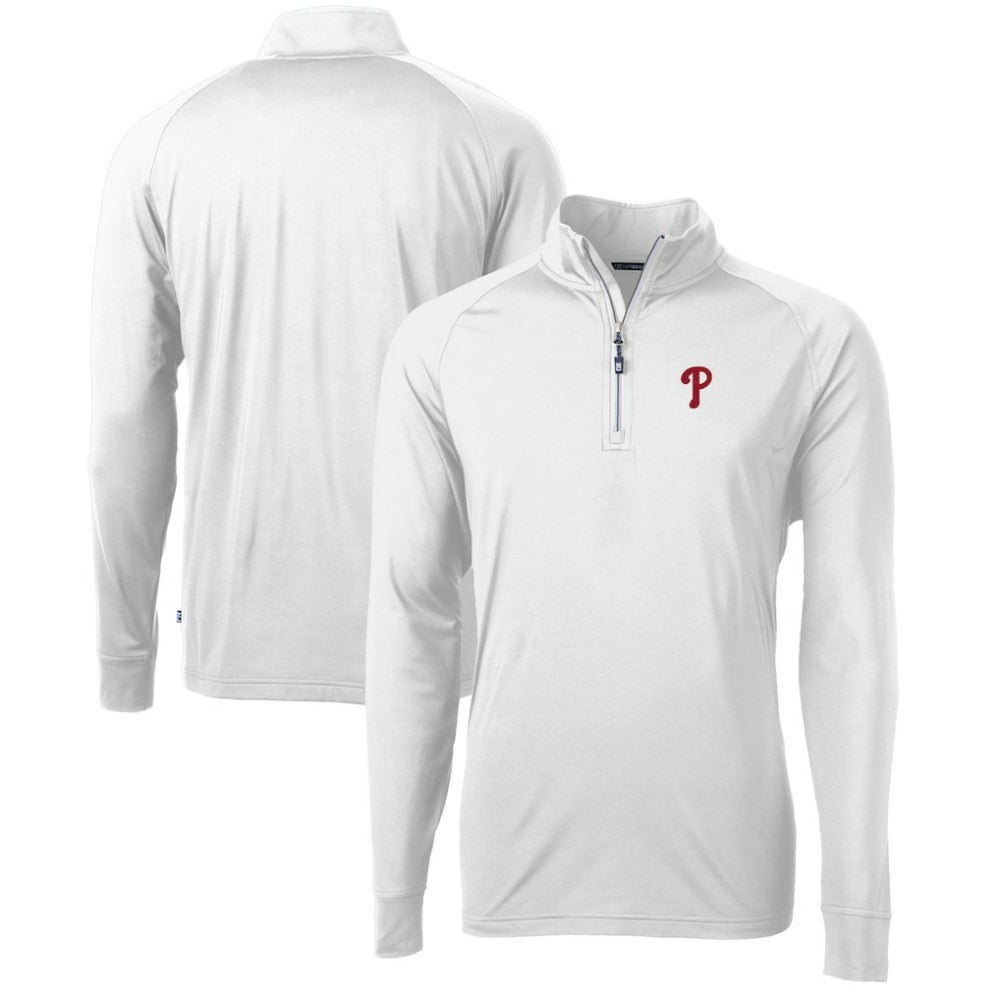 Philadelphia Phillies Cutter & Buck Adapt Eco Knit Stretch Recycled Quarter-Zip Pullover Top | MLB Online