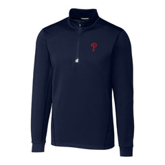 Philadelphia Phillies Cutter & Buck Traverse Stretch Quarter-Zip Pullover Top | MLB New