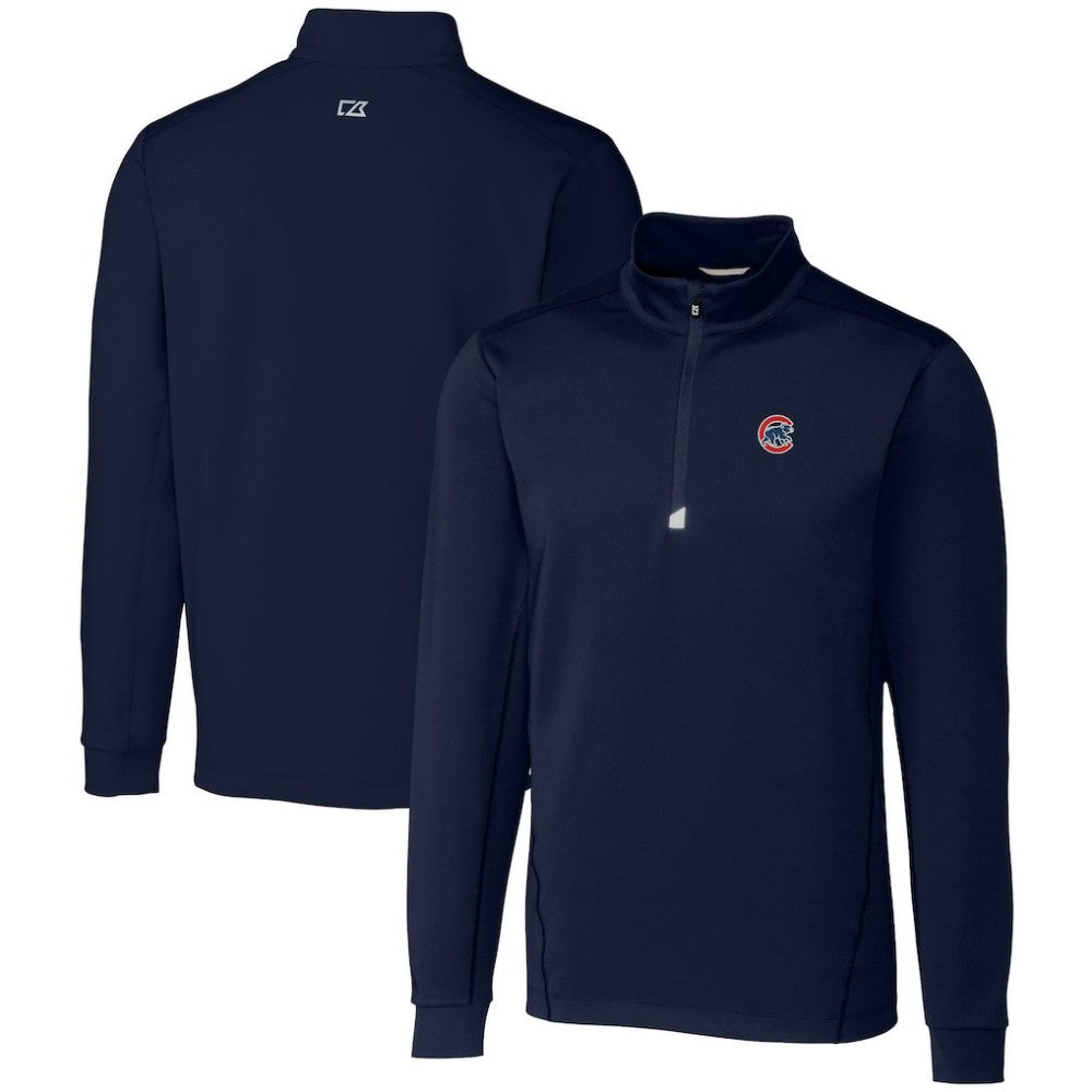 Chicago Cubs Cutter & Buck Traverse Stretch Quarter-Zip Pullover Top | MLB Sale