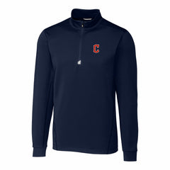 Cleveland Guardians Cutter & Buck Traverse Stretch Quarter-Zip Pullover Top | MLB Outlet