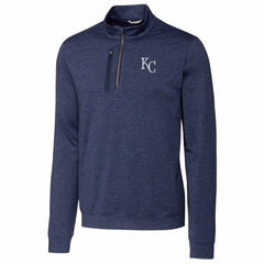 Kansas City Royals Cutter & Buck Stealth Heathered Quarter-Zip Pullover Top | MLB Shop