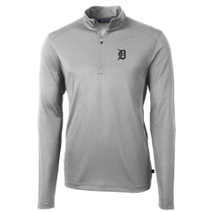 Detroit Tigers Cutter & Buck Virtue Eco Pique Recycled Quarter-Zip Pullover Top | MLB Outlet
