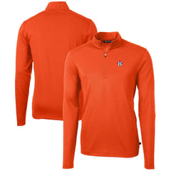 Houston Astros Cutter & Buck Virtue Eco Pique Recycled Quarter-Zip Pullover Top | MLB For sale