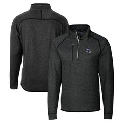 Minnesota Vikings Cutter & Buck Helmet Mainsail Sweater-Knit Half-Zip Pullover Jacket