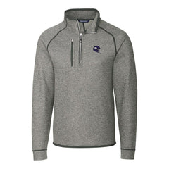 Minnesota Vikings Cutter & Buck Helmet Mainsail Sweater-Knit Half-Zip Pullover Jacket