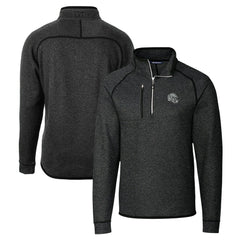 Las Vegas Raiders Cutter & Buck Helmet Mainsail Sweater-Knit Half-Zip Pullover Jacket