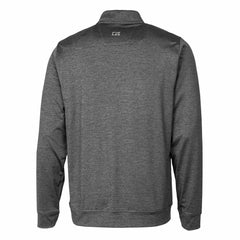 Detroit Lions Cutter & Buck Helmet Stealth Heathered Quarter-Zip Pullover Top