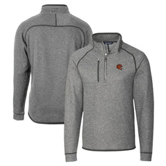 Cincinnati Bengals Cutter & Buck Helmet Mainsail Sweater-Knit Half-Zip Pullover Jacket
