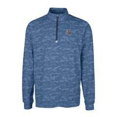New England Patriots Cutter & Buck Helmet Traverse Camo Print Stretch Quarter-Zip Pullover Top