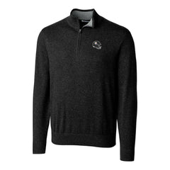 Pittsburgh Steelers Cutter & Buck Helmet Lakemont Tri-Blend Quarter-Zip Pullover Sweater