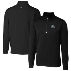 Detroit Lions Cutter & Buck Helmet Traverse Stretch Quarter-Zip Pullover Top