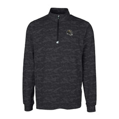 Baltimore Ravens Cutter & Buck Helmet Traverse Camo Print Stretch Quarter-Zip Pullover Top