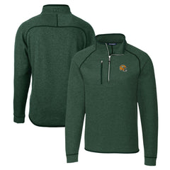 Green Bay Packers Cutter & Buck Helmet Mainsail Sweater-Knit Half-Zip Pullover Jacket