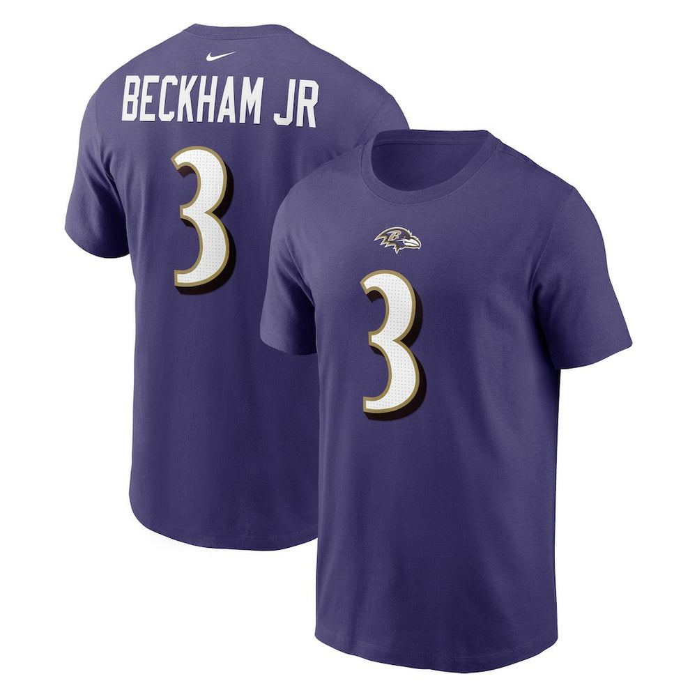 Baltimore Ravens Nike Odell Beckham Jr. Player Name & Number T-Shirt