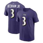 Baltimore Ravens Nike Odell Beckham Jr. Player Name & Number T-Shirt