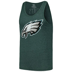 Philadelphia Eagles Jalen Hurts Majestic Threads Name & Number Tri-Blend Tank Top